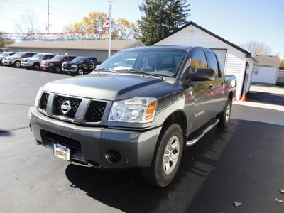 nissan titan 2007 gray le gasoline 8 cylinders 4 wheel drive automatic 45005