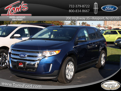 ford edge 2012 dark blue pearl met suv gasoline 4 cylinders front wheel drive 6 speed auto transmission 07735