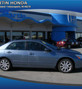 honda accord 2007 lt  blue sedan exl v6 gasoline 6 cylinders front wheel drive automatic 46219