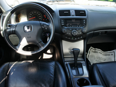 honda accord 2004 silver sedan ex w leather gasoline 4 cylinders front wheel drive automatic 27569