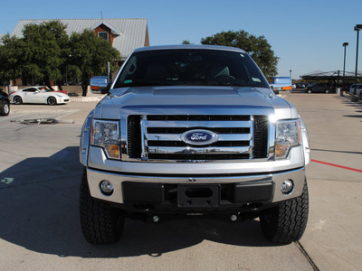 ford f 150 2011 silver xlt flex fuel 8 cylinders 4 wheel drive automatic 76087