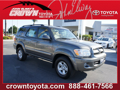 toyota sequoia 2007 gray suv sr5 gasoline 8 cylinders rear wheel drive automatic 91761