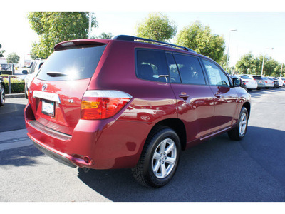 toyota highlander 2009 dk  red suv gasoline 6 cylinders front wheel drive automatic 91761