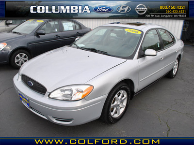 ford taurus 2006 silver sedan sel gasoline 6 cylinders front wheel drive automatic 98632