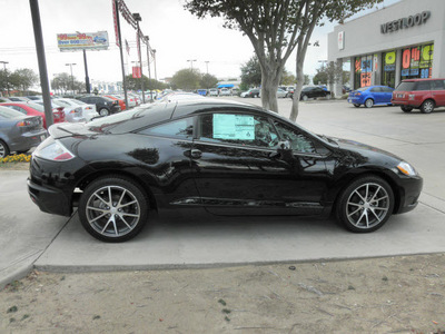 mitsubishi eclipse 2012 black hatchback gs gasoline 4 cylinders front wheel drive automatic 78238