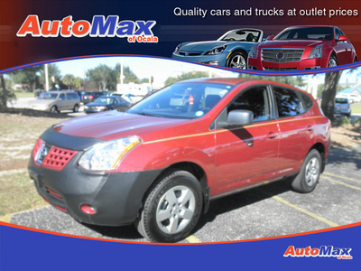 nissan rogue 2008 red suv s gasoline 4 cylinders front wheel drive automatic 34474