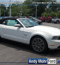 ford mustang 2011 white premum gasoline 8 cylinders rear wheel drive automatic 46168