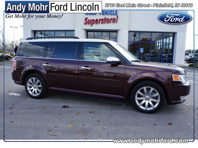 ford flex 2009 dk  red suv limited gasoline 6 cylinders all whee drive 6 speed automatic 46168