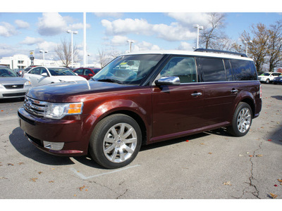 ford flex 2009 dk  red suv limited gasoline 6 cylinders all whee drive 6 speed automatic 46168