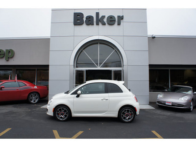 fiat 500 2012 off white hatchback sport gasoline 4 cylinders front wheel drive 5 speed manual 08844