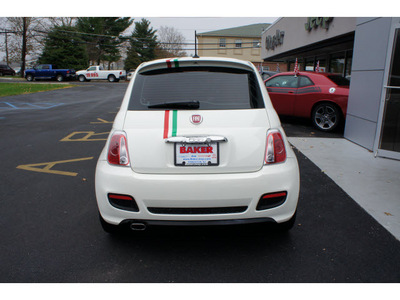 fiat 500 2012 off white hatchback sport gasoline 4 cylinders front wheel drive 5 speed manual 08844