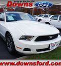 ford mustang 2010 white v6 premium gasoline 6 cylinders rear wheel drive automatic with overdrive 08753