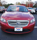 ford taurus 2011 red sedan sel gasoline 6 cylinders front wheel drive automatic 08753