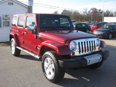 jeep wrangler unlimited 2012 red suv sahara gasoline 6 cylinders 4 wheel drive 5 speed automatic 62863