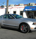 ford mustang 2011 silver coupe v6 premium gasoline 6 cylinders rear wheel drive automatic 92882