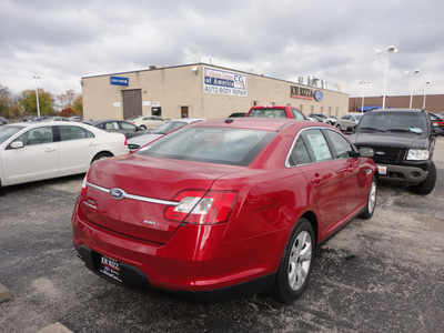 ford taurus 2012 red sedan sel gasoline 6 cylinders front wheel drive automatic with overdrive 60546