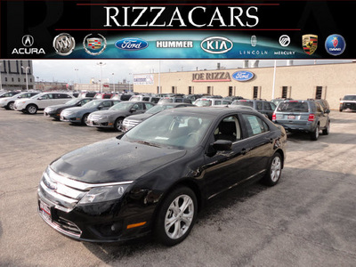 ford fusion 2012 black sedan se gasoline 4 cylinders front wheel drive automatic with overdrive 60546