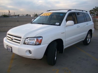 toyota highlander 2007 white suv sport gasoline 6 cylinders front wheel drive automatic 90241