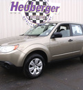 subaru forester 2009 topaz gold suv 2 5 x gasoline 4 cylinders all whee drive 5 speed manual 80905