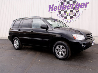 toyota highlander 2007 black suv gasoline 6 cylinders all whee drive automatic 80905