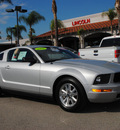 ford mustang 2008 silver coupe gasoline 6 cylinders rear wheel drive automatic 91010