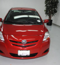 toyota yaris 2008 red sedan s gasoline 4 cylinders front wheel drive automatic 91731