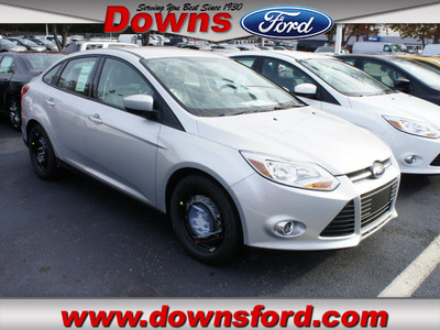 ford focus 2012 silver sedan se gasoline 4 cylinders front wheel drive automatic 08753