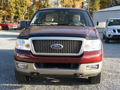 ford f 150 2004 red lariat gasoline 8 cylinders 4 wheel drive automatic 27569