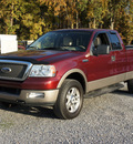ford f 150 2004 red lariat gasoline 8 cylinders 4 wheel drive automatic 27569