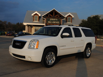 gmc yukon xl 2007 white suv flex fuel 8 cylinders rear wheel drive automatic 76087