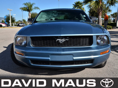 ford mustang 2005 blue coupe gasoline 6 cylinders rear wheel drive automatic 32771