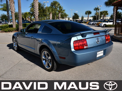 ford mustang 2005 blue coupe gasoline 6 cylinders rear wheel drive automatic 32771