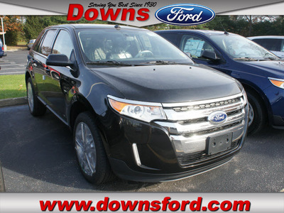 ford edge 2012 black limited gasoline 6 cylinders all whee drive automatic 08753