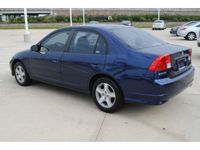 honda civic 2005 blue sedan ex gasoline 4 cylinders front wheel drive automatic 77065