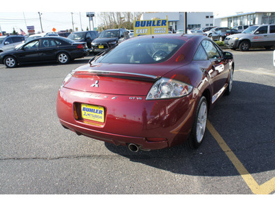 mitsubishi eclipse 2007 ultra red hatchback gt gasoline 6 cylinders front wheel drive automatic 07724