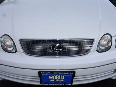 lexus gs 300 2004 white sedan 6 cylinders automatic 07701