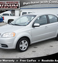 chevrolet aveo 2007 silver sedan ls gasoline 4 cylinders front wheel drive automatic 77388