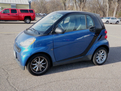 smart fortwo 2009 blue coupe passion gasoline 3 cylinders rear wheel drive automatic 55318