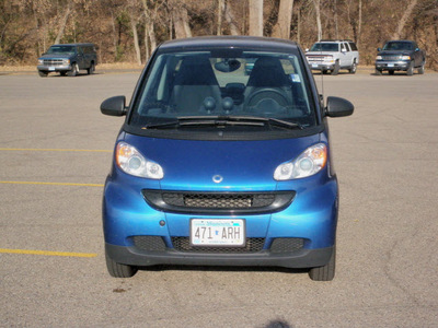 smart fortwo 2009 blue coupe passion gasoline 3 cylinders rear wheel drive automatic 55318