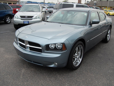 dodge charger 2007 steel blue sedan rt gasoline 8 cylinders rear wheel drive automatic 67210