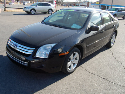 ford fusion 2007 black sedan i 4 se gasoline 4 cylinders front wheel drive automatic 67210