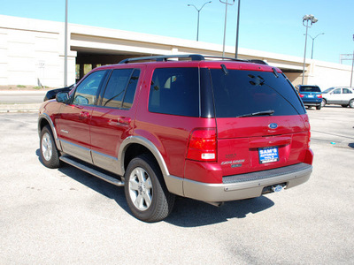 ford explorer 2004 red fire suv eddie bauer flex fuel 6 cylinders 4 wheel drive automatic with overdrive 67210