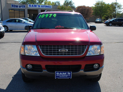 ford explorer 2004 red fire suv eddie bauer flex fuel 6 cylinders 4 wheel drive automatic with overdrive 67210