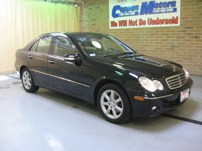 mercedes benz c class 2007 black sedan c280 4matic luxury gasoline 6 cylinders all whee drive automatic 44883