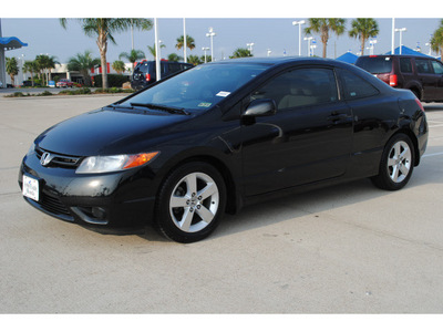 honda civic 2008 black coupe ex gasoline 4 cylinders front wheel drive automatic 77065