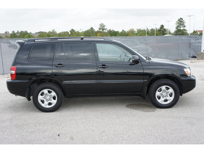 toyota highlander 2007 black suv gasoline 4 cylinders front wheel drive automatic 77388