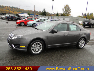 ford fusion 2012 gray sedan sel gasoline 4 cylinders front wheel drive 6 speed automatic 98032