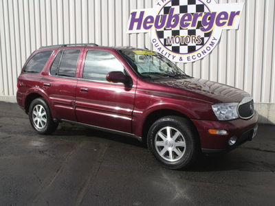 buick rainier 2004 medium red suv cxl gasoline 6 cylinders all whee drive automatic 80905