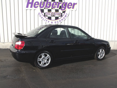 subaru impreza 2005 obsidian black sedan 2 5 rs gasoline 4 cylinders all whee drive 5 speed manual 80905