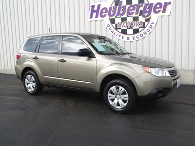 subaru forester 2009 topaz gold suv 2 5 x gasoline 4 cylinders all whee drive automatic 80905